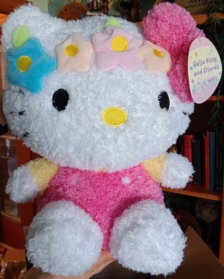 Sanrio Hello Kitty Limited Edition Flower Crown 17  Plush RARE Easter Valentines