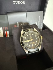 Tudor Black Bay S&G 41mm 79733N Black Dial Full Set Box Papers + 4 Straps