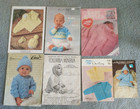 Lot of 7 Baby Knitting Patterns