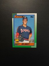 1990 Topps Jim Abbott Rookie Card #675 California Angels