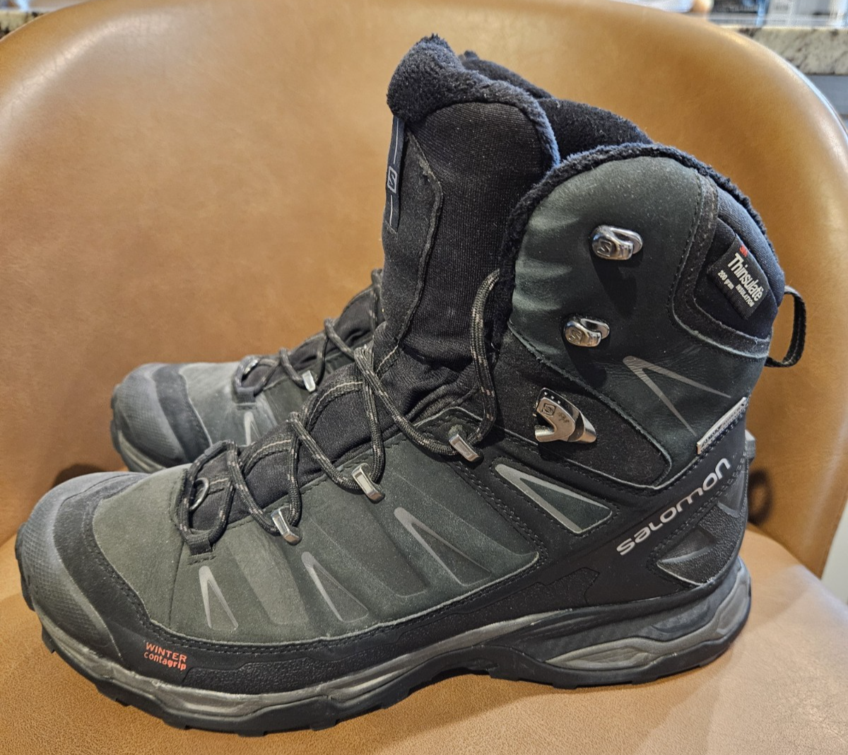 Stivali Salomon X Ultra Mid Winter CS WP US10 EU 44 neri 200 g Thinsulate