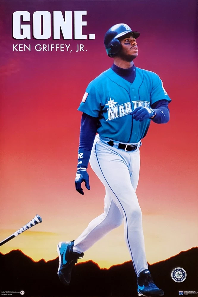 Seattle Mariners Baseball Ken Griffey, Jr. Vintage Sports Posters