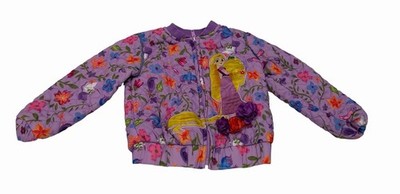 Disney Store Baby Girl Princess Rapunzel Jacket Full Zip Purple Size 2