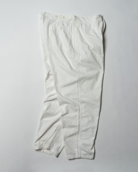 Herren Vintage Hosen Weiß Baumwolle L