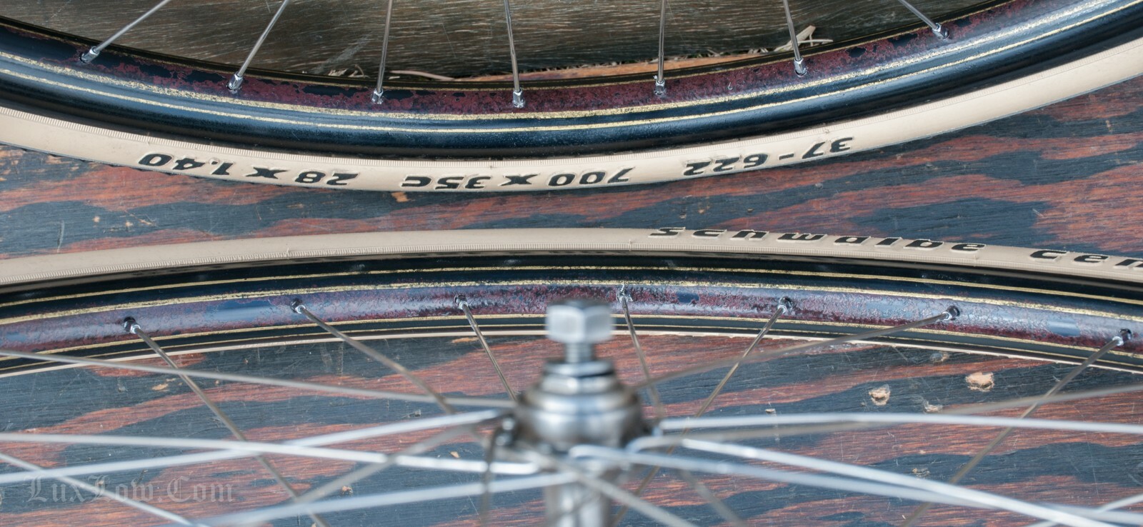 28" TOC Bicycle WHEELS Vintage Morrow Hub Tires Prewar Schwinn Wood Rim