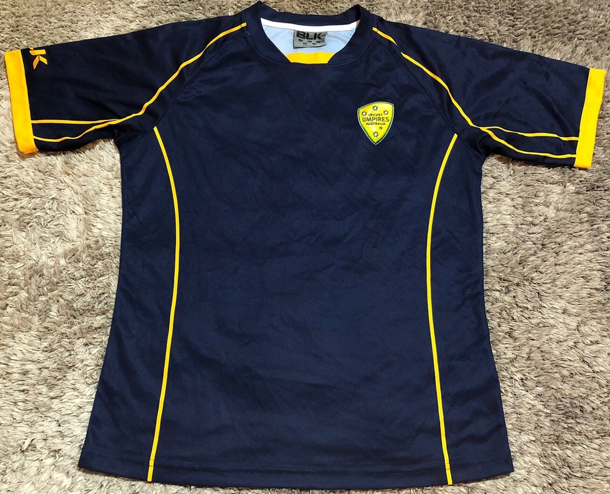 G135 Authentic Australia Cricket Umpire Shirt Jersey BLK Navy Mens