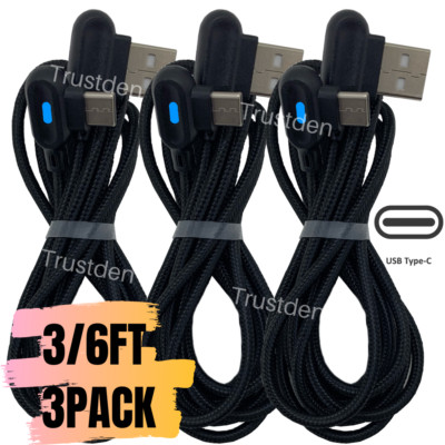 USB C Type C Data Charger Fast Charging Cable Cord For Android Samsung Google LG