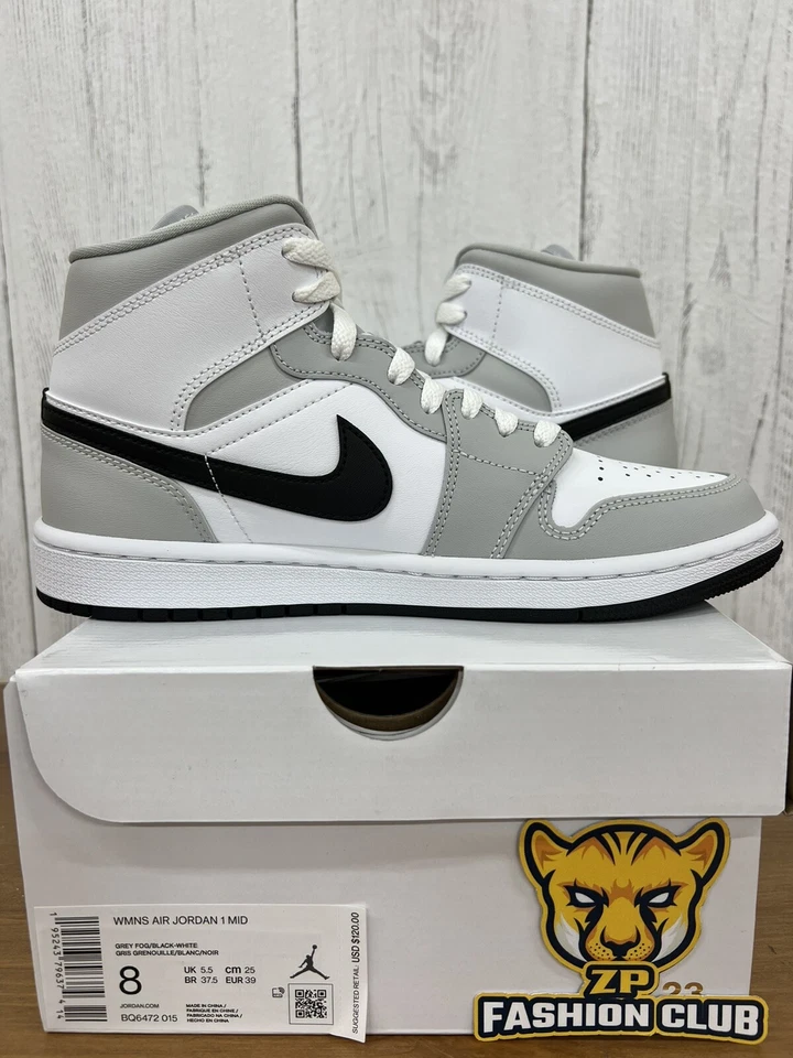 Air Jordan 1 Gris Humo Medio Claro Niebla BQ6472-015 Mujer Tallas Foto 4 de 4