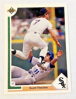 1990 Upper Deck MLB Baseball Trading Card #321 Scott Fletcher