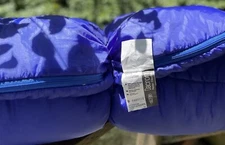 Vtg Dupont Dacron Blue Sleeping Bag 29x72   2lbs Made in USA