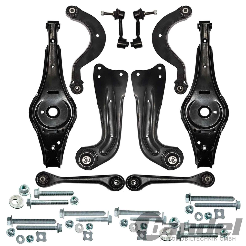 JUEGO REPARACIÓN BRAZO TRANSVERSAL + TORNILLOS TRASERO EJE TRASERO COMPLETO para VW GOLF 5 6 - Imagen 2 de 4