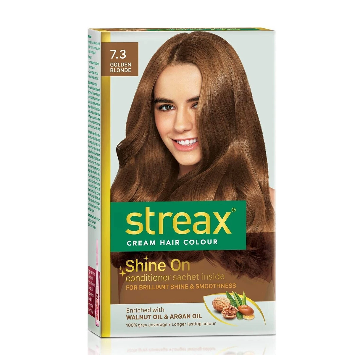 Streax Cream Hair Color 7.3 Golden Blonde For Unisex
