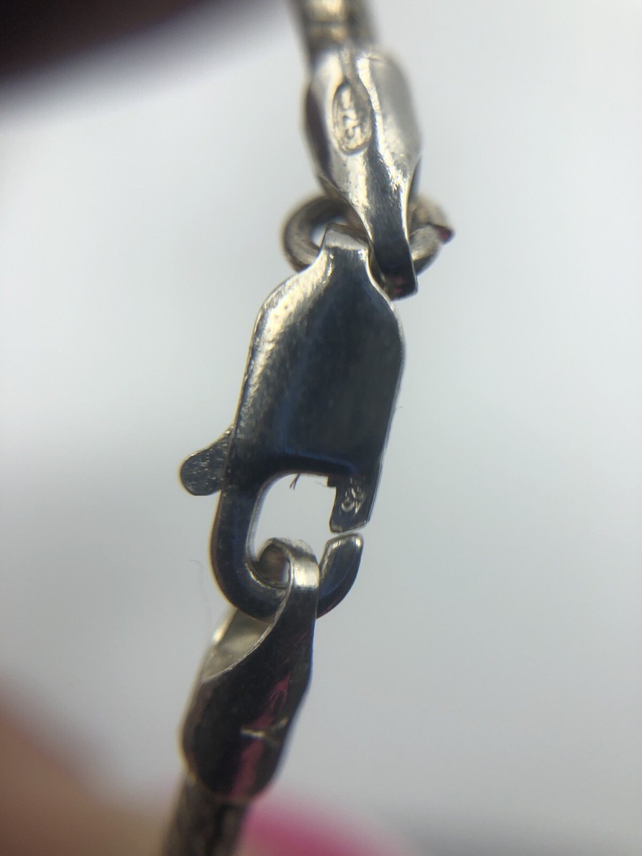 Stunning 925 Silver Snake Chain Necklace made in Italy #B298