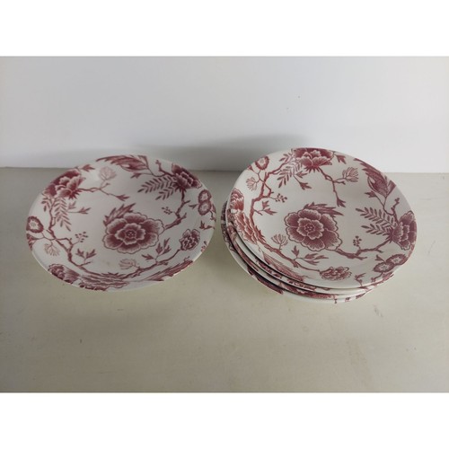 5 Royal China Pink Tradition 5 3/4" Fruit / Berry Bowls - Picture 3 of 4