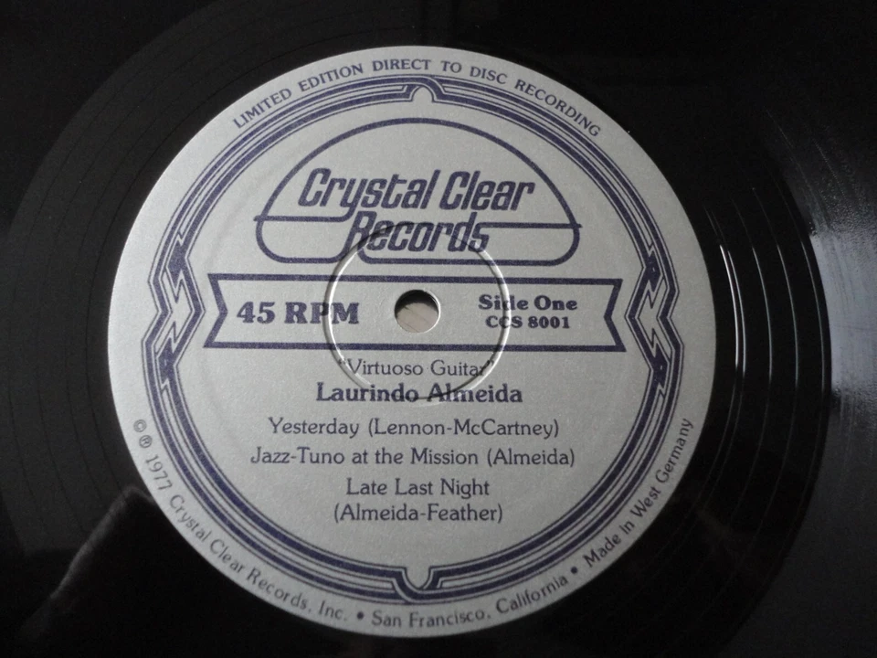 Laurindo Almeida–Virtuoso Guitar, Crystal Clear Records, US 1977,Limited Edition - Bild 3 von 4