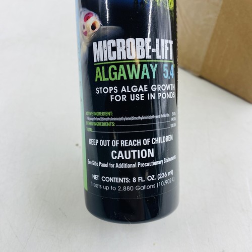 Microbe-Lift Algaway 5.4 - Algaecide for Ponds 8oz New FREE SHIP BULK DISCOUNT - Picture 2 of 4