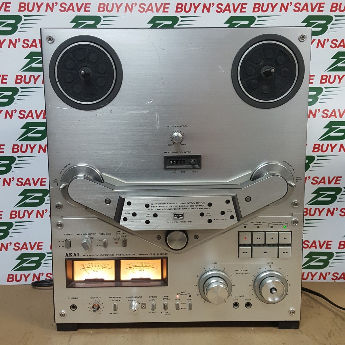 AKAI ステレオ　オープン　デッキ　GX-635D AKAI GX-635D Reel to Reel AutoRev 4-Track 2-Channel Stereo
