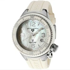 Swiss Legend 11844D-WWSA Neptune Ceramic (44mm) Mother of Pearl/Diamond Watch
