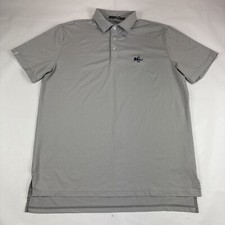 RLX Ralph Lauren Wicking Golf Polo Shirt Mens L Gray Short Sleeve Performance