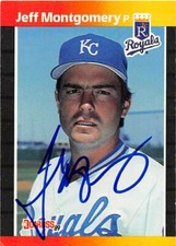 Jeff Montgomery autographed baseball card (Kansas City Royals) 1989 Donruss #440