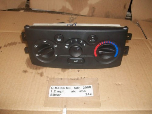 Chevrolet Kalos 2008 negro aire acondicionado calefacción panel de control AK - Imagen 6 de 6