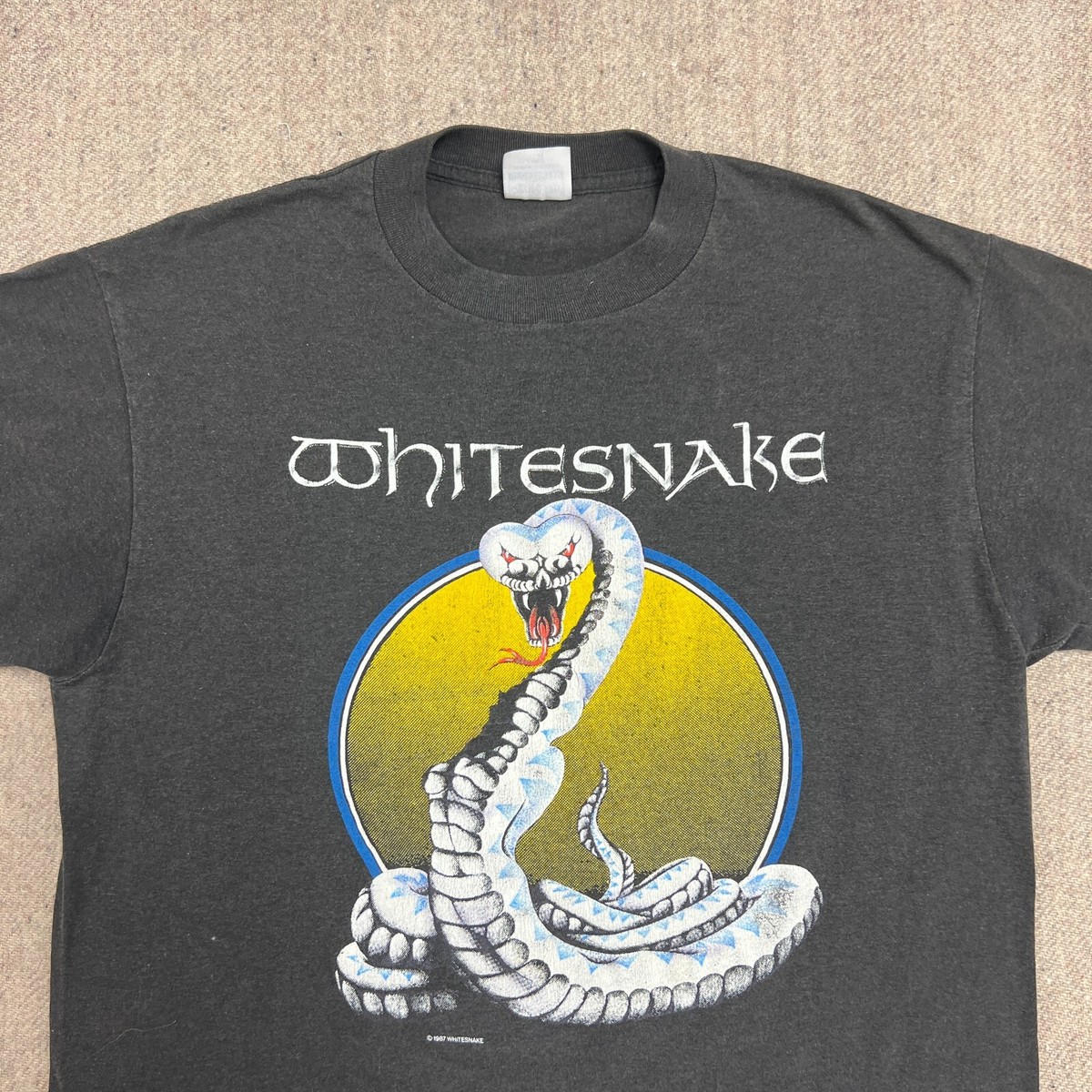 Vintage Whitesnake Shirt Mens Medium Black 1987 Tour | eBay