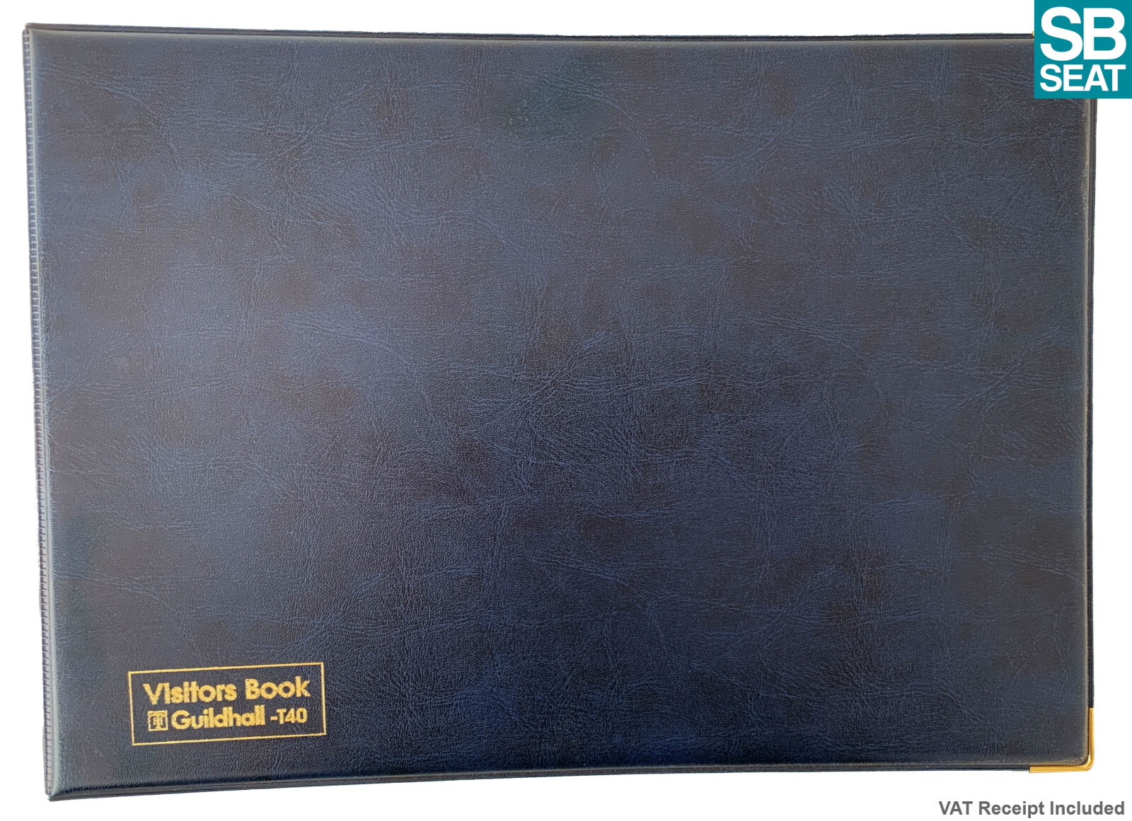 A4 Exacompta Guildhall Loose Leaf Visitors Sign-In Book Landscape Black or Blue