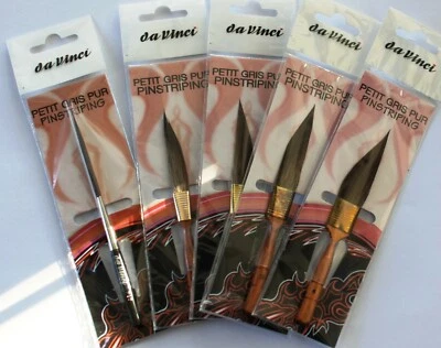 Da Vinci 4 verschiedene Petit Gris pur Pinstriping Pinsel - Bild 1 von 4