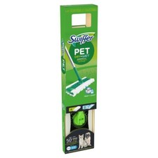 Swiffer Sweeper Pet 2-in-1, Dry and Wet Starter Kit 1-Sweeper Mop, 6-Pads