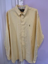 VTG Ralph Lauren Oxford Shirt XXL Multi Colored Jockey Green Hat Rare 