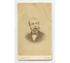 CDV STUDIO PORTRAIT MAN FROM GLASGOW BY MURRAY GRAPHIC BACK