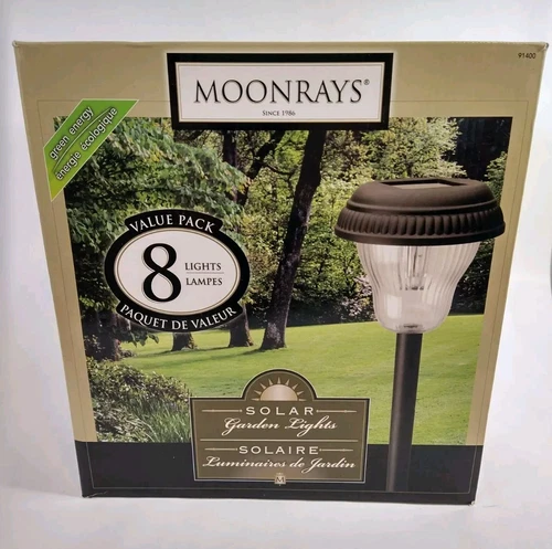 8 Pack Solar LED Stake Outdoor Garden Path Light