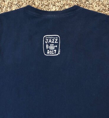 Le Festival Du Jazz New Orleans 2017 Jazz Angel Blue T-Shirt Size