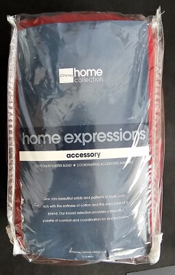 NWT JCPenney Home Expressions Burgundy Paprika07 Bed Skirt Queen CottonPolyester