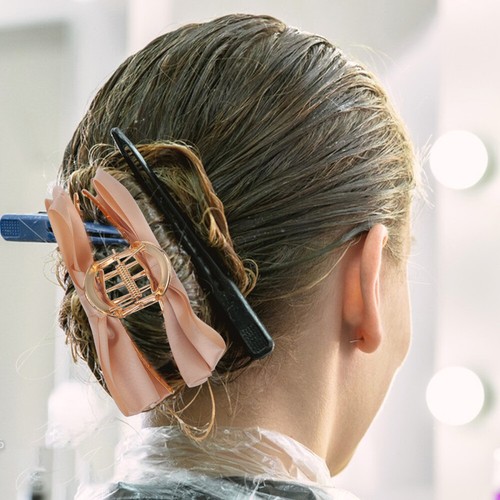 Schleife Haarklammer Krallenspange Schleifenkrallenspange Ästhetische Krallenspange Haarkieferspange Metall - Bild 9 von 12