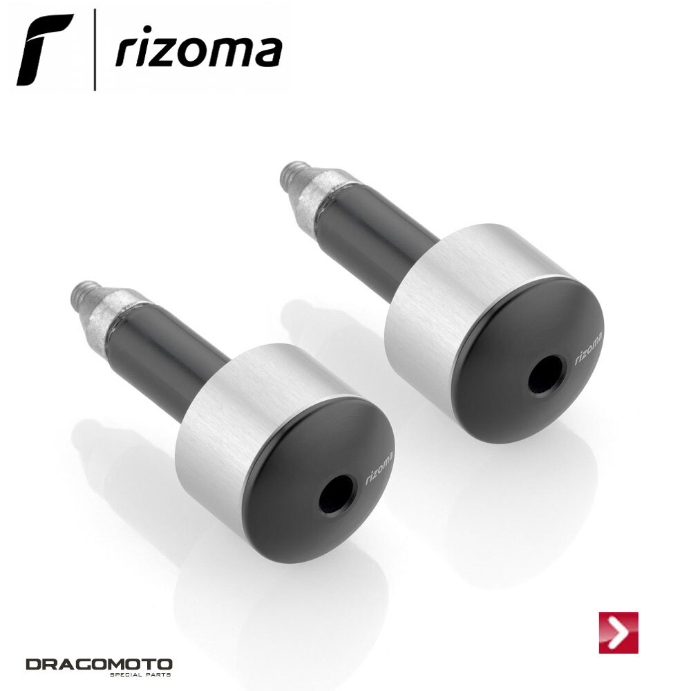 Embouts de guidon RIZOMA MA533A argent anti-vibration pour Vespa GTS 300 2019