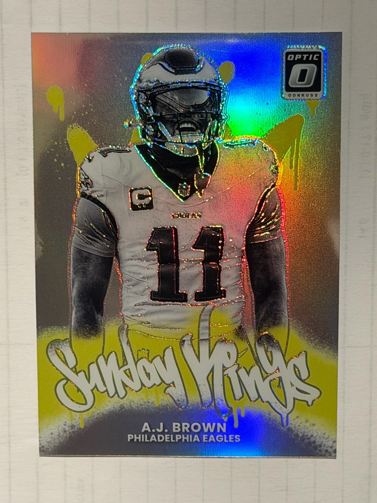2025 Panini Donruss Optic - Sunday Kings A.J. Brown #15 SSP Case Hit