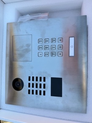 Door Bird D210KH V2A Video Intercom, Flush Mount, Info Panel, And Passport