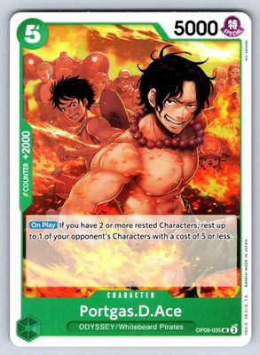 #ad Portgas.D.Ace UC Emperors in the New World OP09 035 NM $1.99