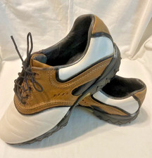 FootJoy Contour Series Brown/ White Leather saddle Oxford Golf Shoes size 10.5 M