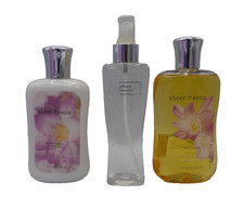 Bath  Body Works SHEER FREESIA BODY MIST SHOWER GEL LOTION 3 Piece Set