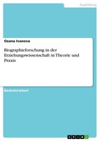 Biographieforschung In Der Erziehungswissenschaft In Theorie Und Praxis | Buch