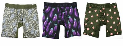 American Eagle Men 8'' Flex Boxer Brief Longer Length Underwear Size S-3XL