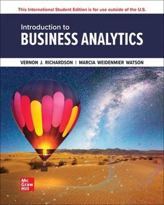 Introduction to Business Analytics ISE by Vernon Richardson Paperback Book