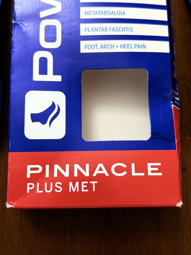 Powerstep Size C Pinnacle Plus Met Orthotic Shoe Insoles M 6-6.5/W 8-8.5 - Picture 4 of 7
