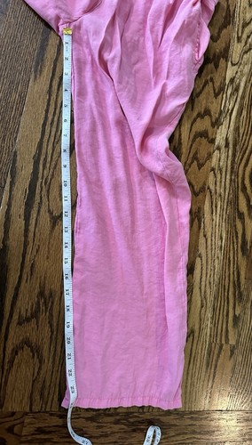 Zara Girl's Size 13-14 High Waist Wide Leg Pants Hot Pink Bright Pink Trousers - Picture 9 of 11