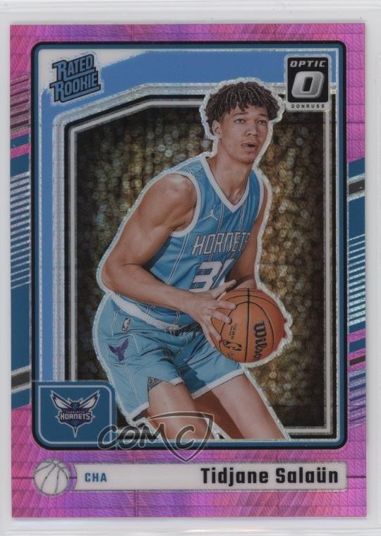 2024 Panini Donruss Optic Rated Rookie Pink Hyper Prizm Tidjane Salaun #286 1k0e