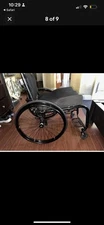 TI Lite sports Titanium wheelchair Black 16x19, new rims/tires, backseat JAYJ3