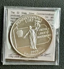1oz 999 Silver Round Pennsylvania 1999 1 OZ US 50 State Silver Commemorative