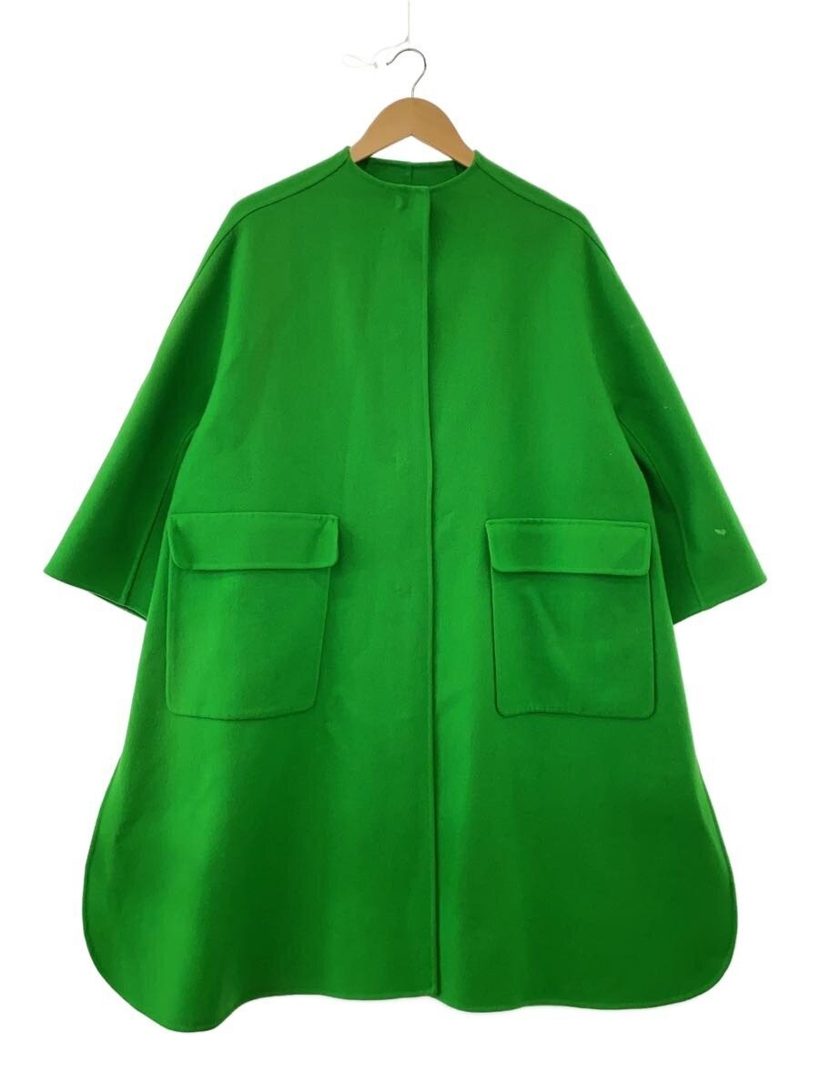 Drawer Coat/38/Cashmere/Grn/Plain/6525-234-0622// 3072
